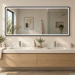 36" LED Bathroom Vanity Mirror – Anti-Fog & 3 Light Colors