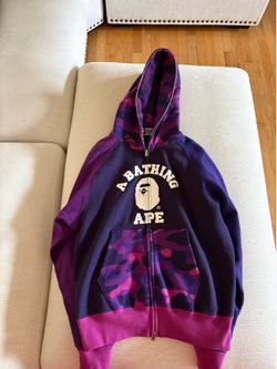 BAPE Color Camo Relaxed Fit Full Zip Hoodie