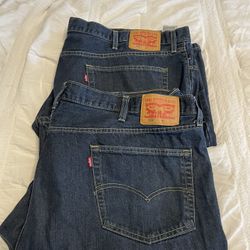 Levi’s— 3 X. Blue Almost New Size 50w  30 L