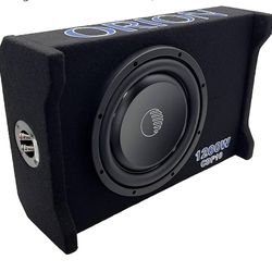ORION Cobalt CDF10 10” Passive Down-Firing Subwoofer Enclosure – 400W RMS/1600W Max, Slim Sealed Sub Box for Cars & Trucks, Low-Profile Air-Tight Bass