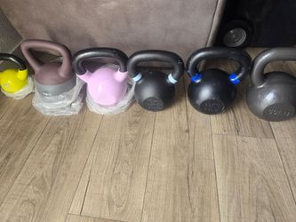 Never used kettlebell set 181lb of weights