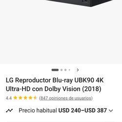 LG 4k blue-ray player DVD streaming content