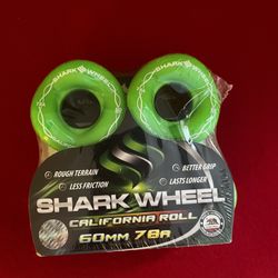 Shark Wheel 60mm, 78A California Roll 4 Wheel Set