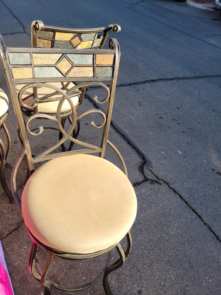Wrought iron bar stools