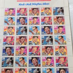 Legends Of American Music Series Rock And Roll Rhythm And Blues Stamps