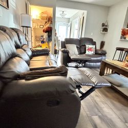 Two Recliners Couches 