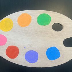 Bob Ross/ Van Gogh Costume Palette Prop