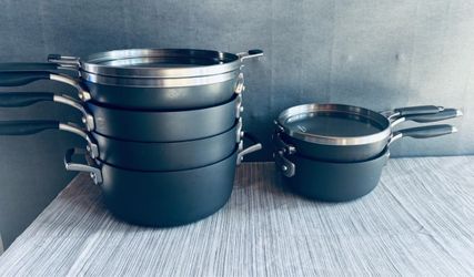 Calphalon space saving 9 piece nonstick cookware set