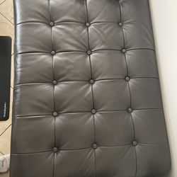 Real Leather Ottoman 