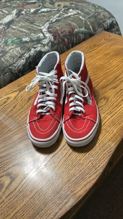 Red high top vans