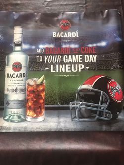 Bacardi and Coke vinyl poster