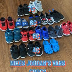 Lot Of Baby Shoes Range From 4c To 7c