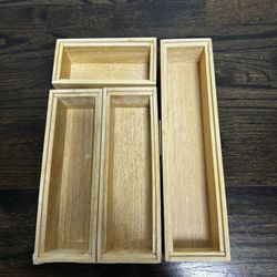 Bed Bath & Beyond Wooden Drawer Organizers