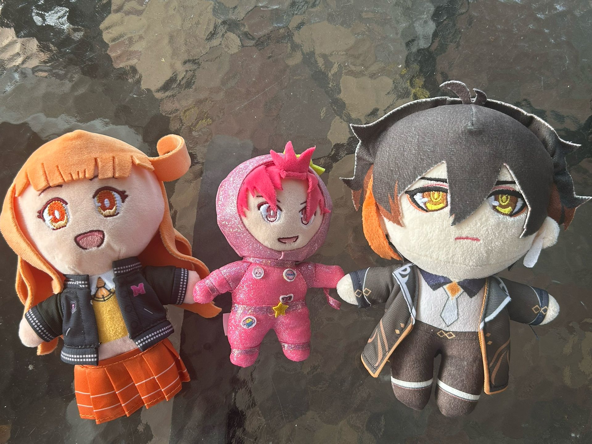 Bundle of three anime plushies