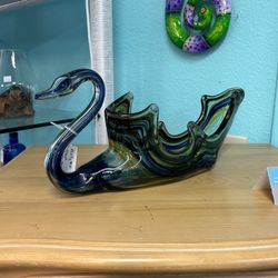 Beautiful Glass Swan