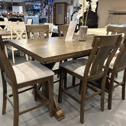 New 7pc Counter Height Dining Set
