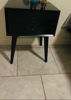 Set of 2 Black Nightstands – $30 for Both