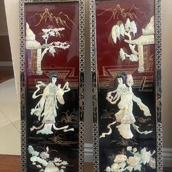 Chinese mother Of Pearl Panels