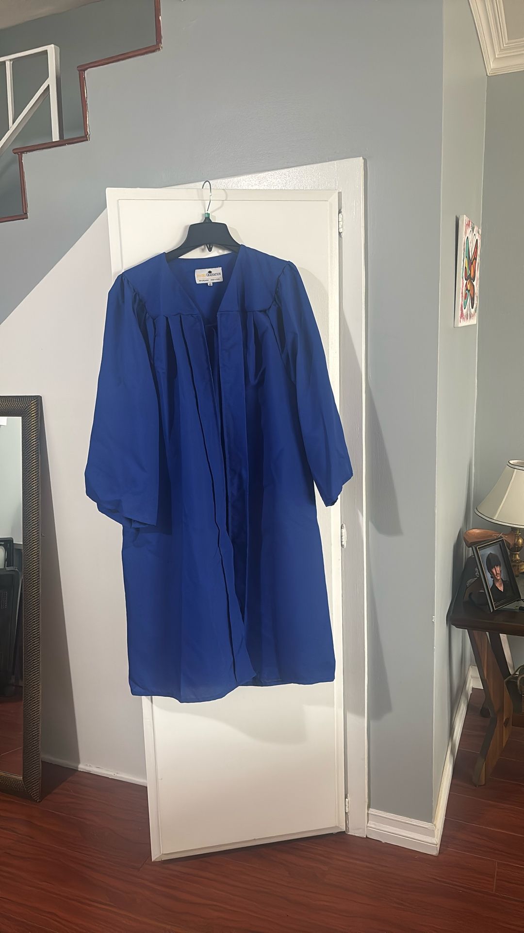 Graduation Cap And Gown For A 6th Grader/ Blue