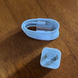 iphone charger brand new , with charging cable 