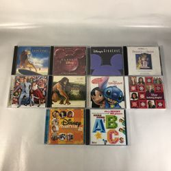 Disney Lion King Beauty and the Beast Muppets Tarzan Lilo Stitch and More Sountrack Mixed CD Lot