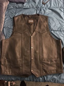 Leather vest