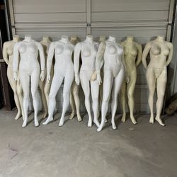 Fiberglass Headless Plus Sized Female Mannequins 