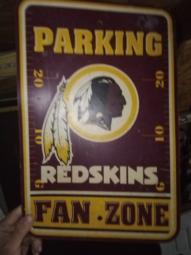 Parking Sign Redskins