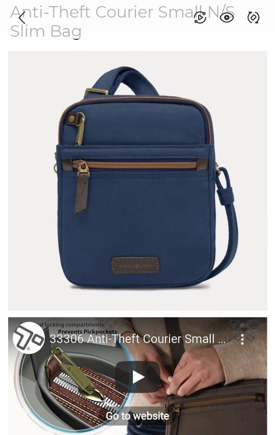 BRAND NEW Travelon SECURITY CROSSBODY