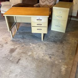 Desk Plus Filing Cabinet