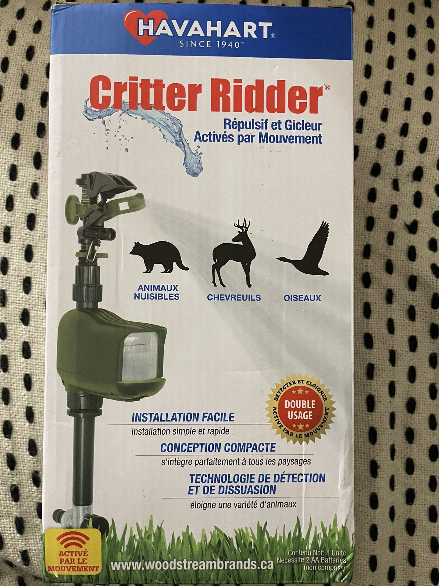 Havahart 5277 Critter Ridder Motion Activated Animal Repellent and Sprinkler