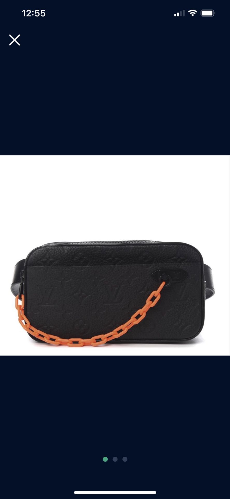 LOUIS VUITTON Taurillon Monogram Uniformes Solar Ray Soft Pochette Volga  Belt Bag Black for Sale in Lynwood, CA - OfferUp