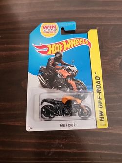 Hot Wheels HW Off-Road BMW K 1300 R Diecast Motorcycle Orange/Black 127/250 New