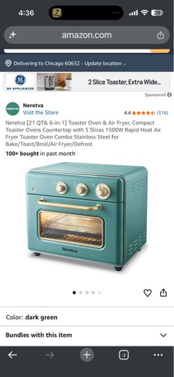new in box  toaster oven / air fryer 6-1 thing