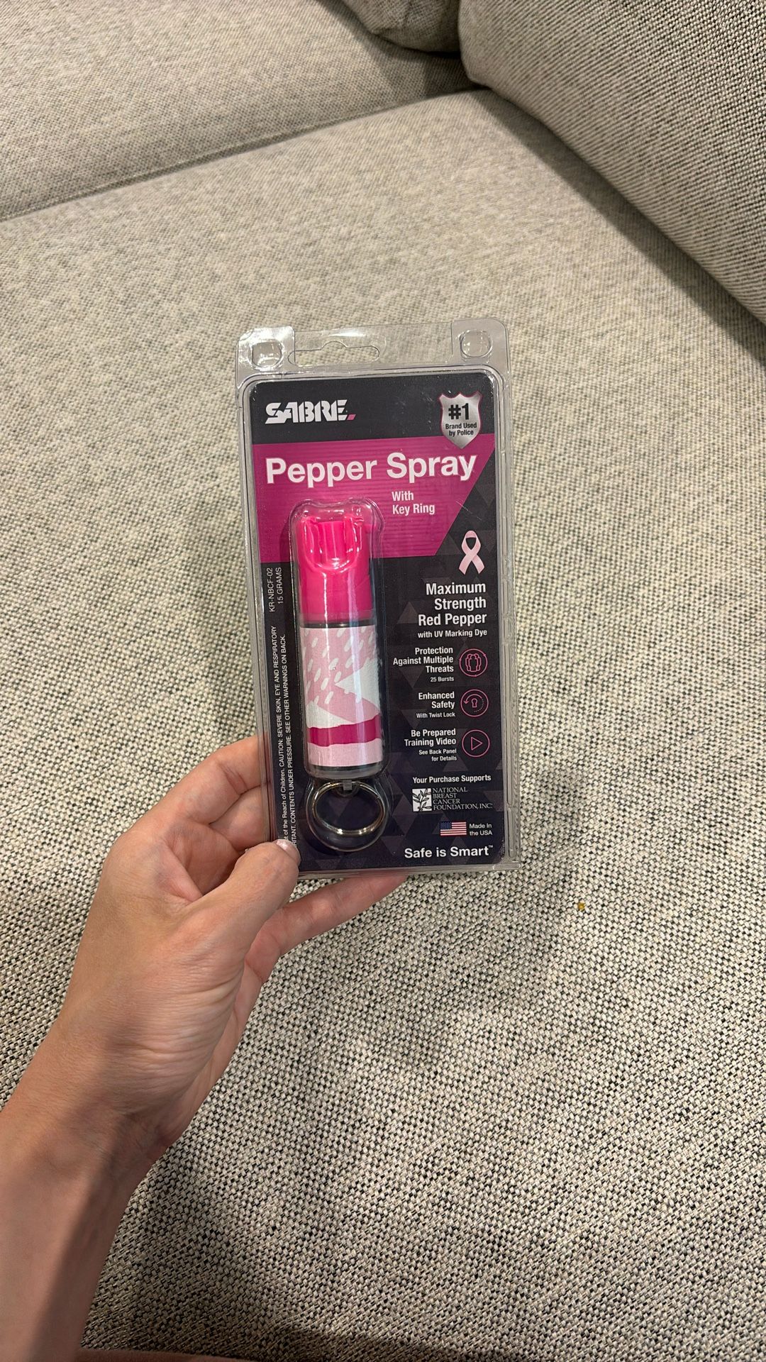 Pepper Spray with Key Ring (New)