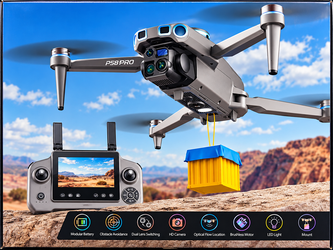 DMES P58 PRO Drone with Triple Camera and Remote Control