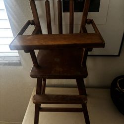 Vintage doll High chair