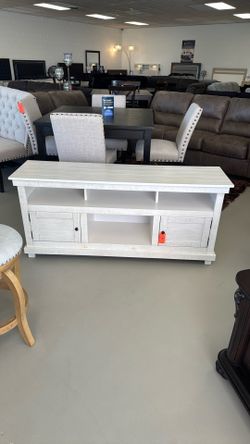 🛑 Antique White Tv Stand