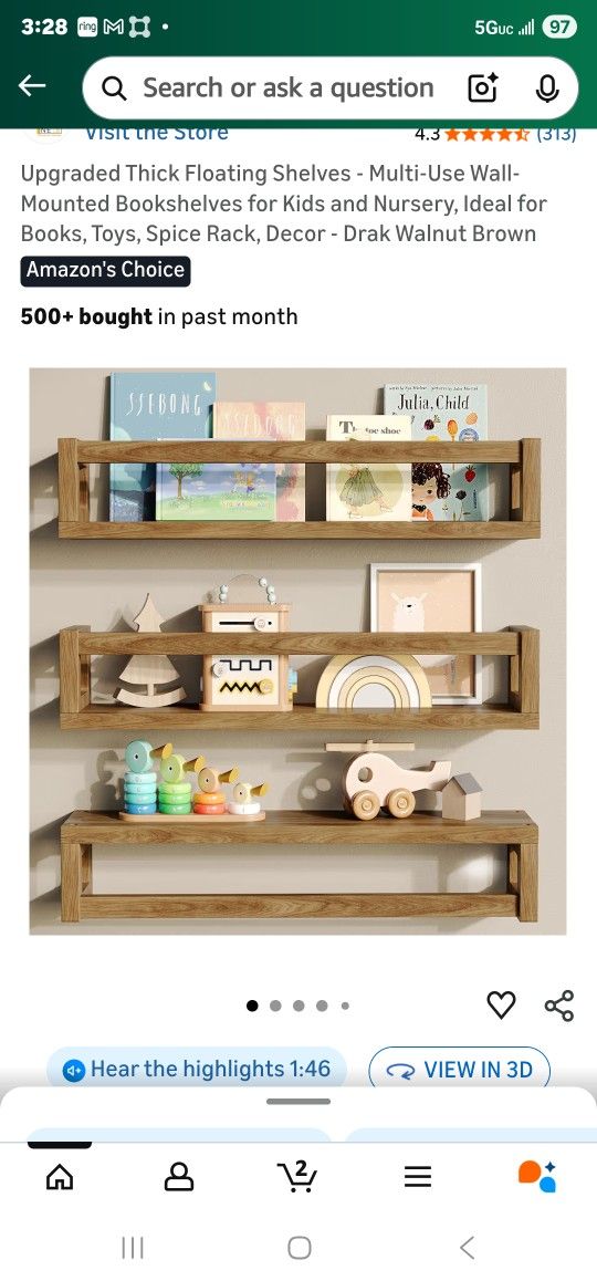 Floating Shelves 3pcs Set TIDYCORNER