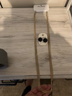 Also Earrings And Necklace-$15