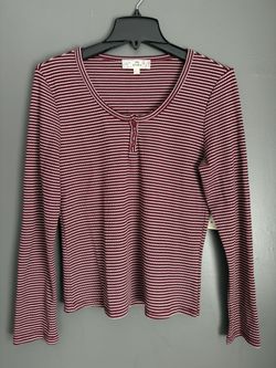 Large Striped Long Sleeve Top