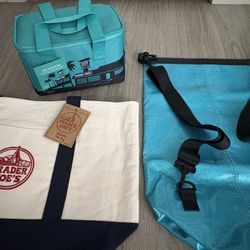 Trader Joe’s Large Canvas, Insulated Bags and Backpack- $40 (Gilbert)