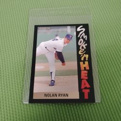 Like Mint 1992 Nolan Ryan Baseball Card - Fleer Smoke N Heat #5