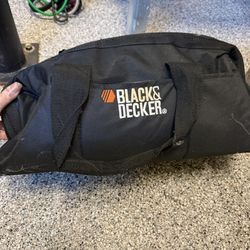 Black & Decker Tool Bag Soft Case Zippered Tool Storage Carry Bag