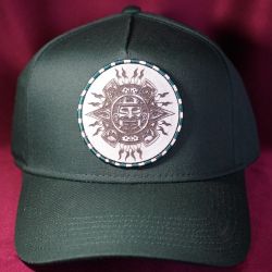 Baseball Cap with Leather Engraved Patch