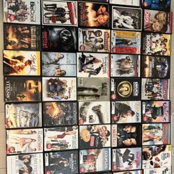 Over 100 DVDs & Blue rays 