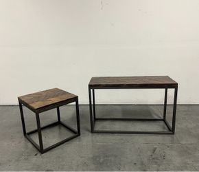 Lorenza Console Table and Side Table