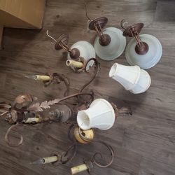 Italian Mid Century Chandelier X2