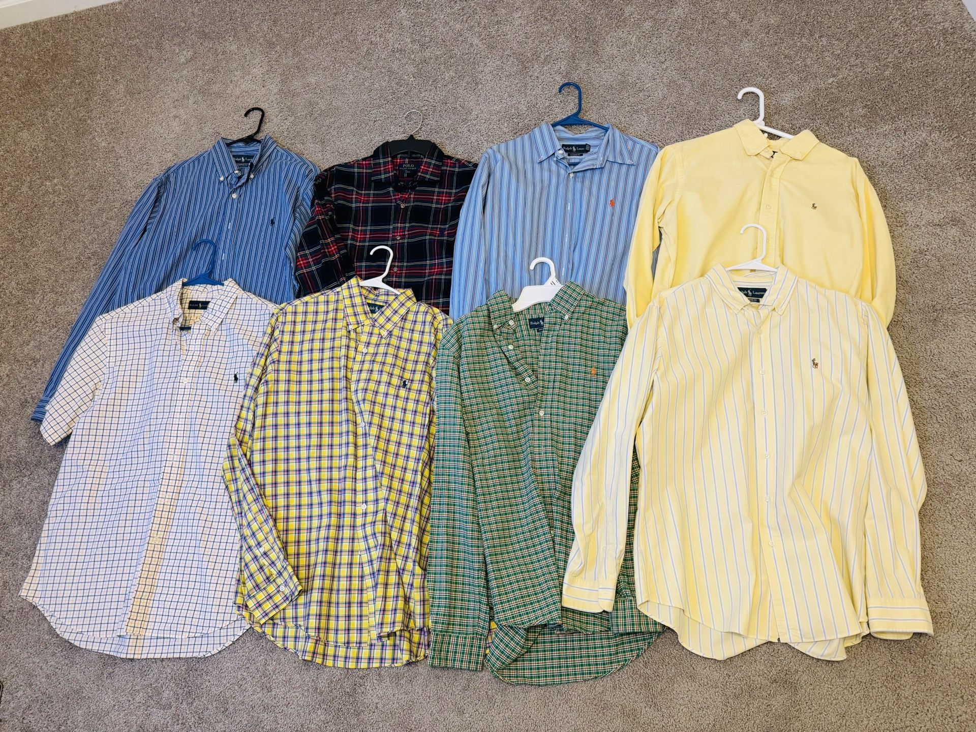 Polo Ralph Lauren Classic Fit Oxford Button Shirts Bundle Size L