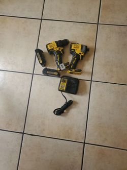 DEWALT IMPACT DRILL AND DRILL
